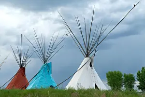 Crow Prints: Native American Teepee at the Little Bighorn Battlefield Trading Post