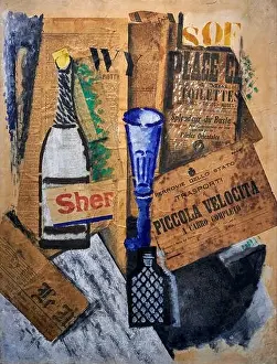 Natura morta ( Piccola velocità ) - olio e tempera su cartoncino - Ardengo Soffici - 19103 - Milano, Museo del Novecento