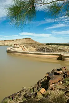 Namibian Prints: Naute Dam and storage lake, Namibia