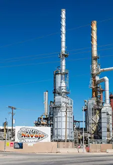 New Mexico Prints: Navajo Refining Company, oil refinery processes Permian Basin crude from West Texas and New Mexico