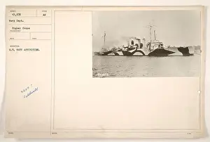 Us Navy Prints: US Navy personnel trained in firefighting techniques during World War I
