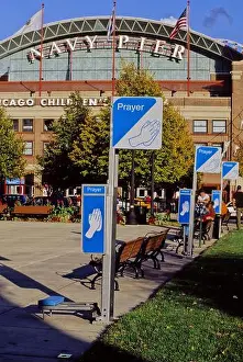 Praying Prints: Navy Pier Prayer Stations, Chicago, Illinois, USA