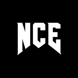 Minimalist Logo Prints: NCE letter logo design for technology company