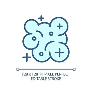Milky Way Prints: Nebula pixel perfect light blue icon