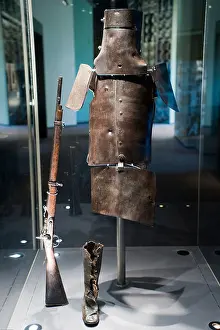 Australasia Prints: Ned Kelly original armour, State Library of Victoria, Melbourne, Victoria, Australia