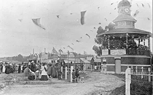 Beaufort Prints: Negative - Celebrations at the Band Rotunda for the Coronation of King George V