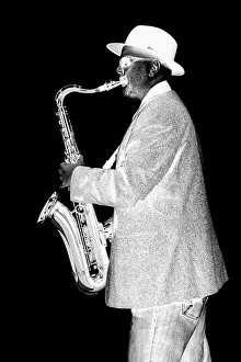 Entertaining Prints: Negative Sax Player