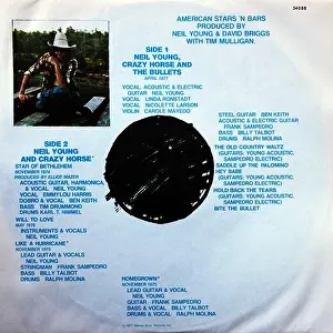 1977 Prints: Neil young: 1977. LP inner sleeve 1: American Stars n Bars