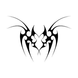 Acid Prints: Neo tribal y2k gothic style tattoo