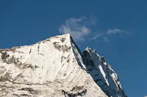 Himalayan Prints: Nepal, Khumbu, Namche Bazaar, View of Mt Kumbi Yul La (5761 mts)