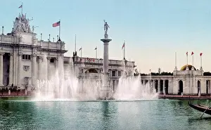 Mississippi Prints: Neptune's Fountain - Omaha, Nebraska. Trans-Mississippi Exposition - 1898