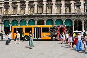 Netflix Prints: Netflix launch campaign for the release of Stranger Things 4 in Piazza Duomo