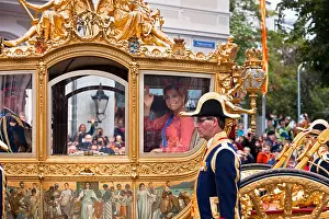 Mid Adult Women Prints: Netherlands, The Hague, 3rd tuesday of September: Prinsjesdag