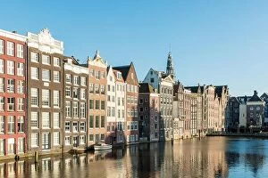 Images Dated 3rd May 2016: Netherlands traditional houses and Amsterdam canal in Amsterdam, Netherlands