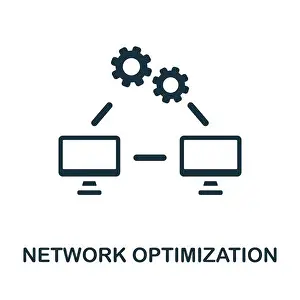 Optimization Prints: Network Optimization flat icon