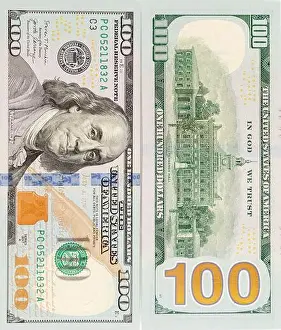 Benjamin Prints: New one hundred US dollars bill