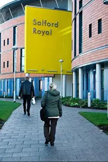 Hospitals Prints: New Hope building, Salford Royal Hospital, Salford, Greater Manchester, UK
