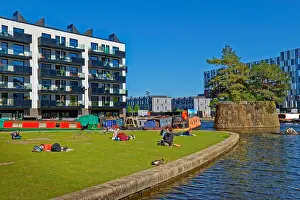 Regeneration Prints: New Islington Marina in the Northern Quarter of Manchester City Centre