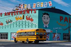 Painted Prints: New Jersey (USA), the Amusement Palace in Asbury Park, demolished in 2004