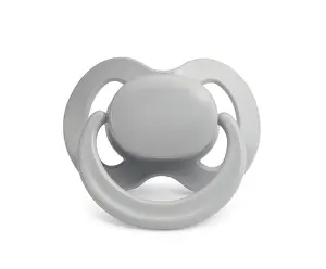 Childcare Prints: New light grey baby pacifier isolated on white