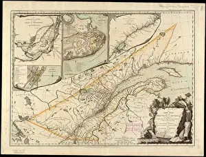 Divisions Prints: A new map of the Province of Quebec