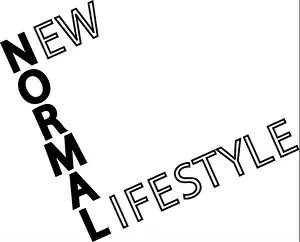 Lockdown Prints: New normal lifestyle word black and white