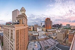 Images Dated 9th May 2016: New Orleans, Louisiana, USA downtown city skyline at dusk