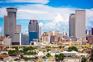 Images Dated 23rd August 2017: New Orleans, Louisiana, USA downtown city skyline
