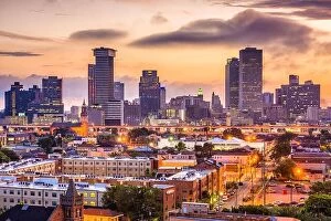 Images Dated 23rd August 2017: New Orleans, Louisiana, USA downtown skyline