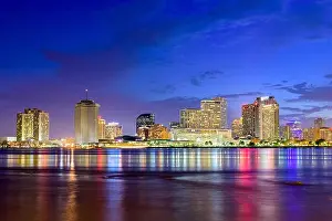 New Orleans, Louisiana, USA skyline on the Mississippi River