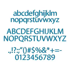 Glyph Prints: new set of alphabet letters, numbers and symbols. flat style type font