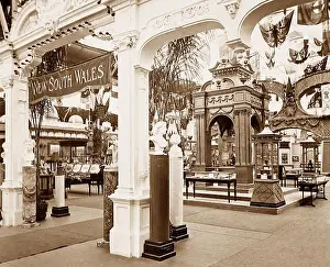 Vintage Travel Prints: The New South Wales Court, The Franco-British Exhibition at White City, London, in 1908