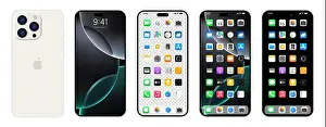 Eps10 Prints: New white Iphone 16 pro max. Apple inc