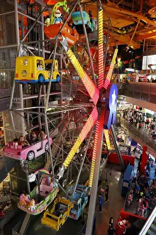 Ferris Wheel Prints: New York City, USA, Ferris wheel at Toys-R-Us store at Times Square
