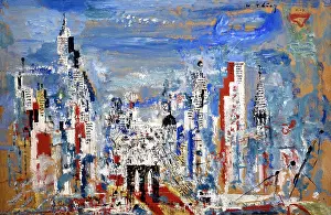Museums Prints: New York - East River 1936 WILHELM THÖNY GRAZ, 1888 - 1949, NEW YORK Austria, Austrian