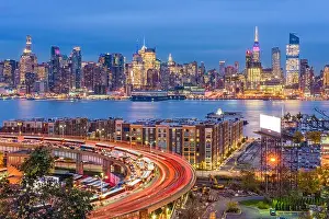 New York, New York, USA cityscape in Manhattan