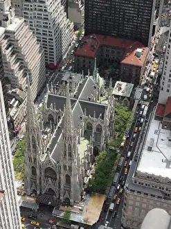 Verticals Prints: new york, st. patrick's cathedral, new yorks