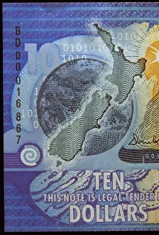 Folding Prints: New Zealand Currency Milennium 10 ten dollar bill note