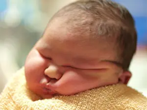 Asleep Prints: Newborn baby, half Filipino, half caucasian