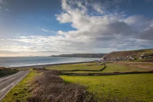 Cliffs Prints: Newgale coastline, Pembrokeshire, Wales