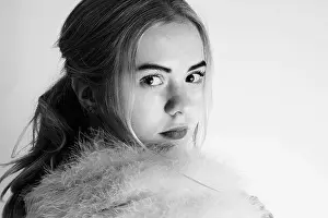 Eyebrows Prints: Newyork lash style image of a young adult with light in her eyes