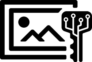 Cryptocurrency Prints: NFT ( Non-Fungible Token ) vector icon illustration