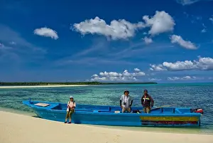 Top Down Prints: Ngurtafur Beach, which stretches across the open sea
