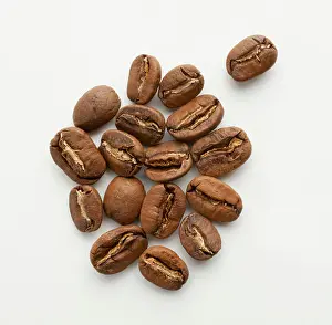 Group Of Objects Prints: Nicaragua, Pacamara washed coffee beans