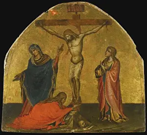 NICCOLÒ DI PIETRO GERINI CHRIST ON THE CROSS WITH THE VIRGIN, SAINTS JOHN AND MARY MAGDALENE