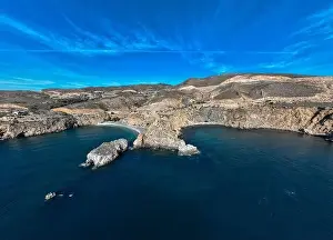 Montagna Prints: nice aerial view of the Rijana beach on the tropical coast of Granada, Spain