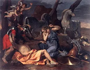 Nicolas Poussin - Tancred and Erminia - WGA.jpg Created: 1634
