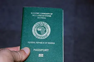 Nigeria Prints: Nigerian passports are issued to Nigerian citizens to travel outside of Nigeria