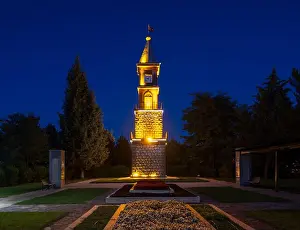 No Body Prints: Night view of Bilecik clock tower