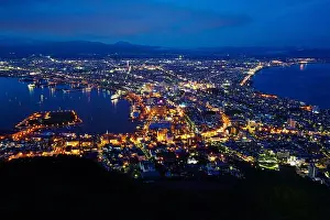 Mount Hakodate Prints: Night view from Mount Hakodate